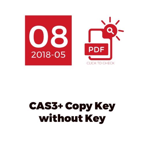 CAS3+ Copy Key Without Key
